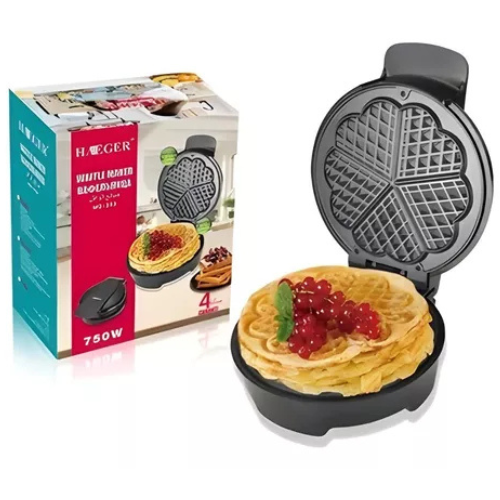 Wafflera Eléctrica Portátil en Forma de Flor – Dale un toque divertido a tus desayunos